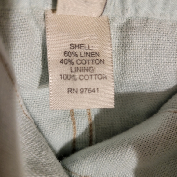 J. Jill women's mint green long-sleeved linen and cotton jacket size medium - Picture 8 of 14